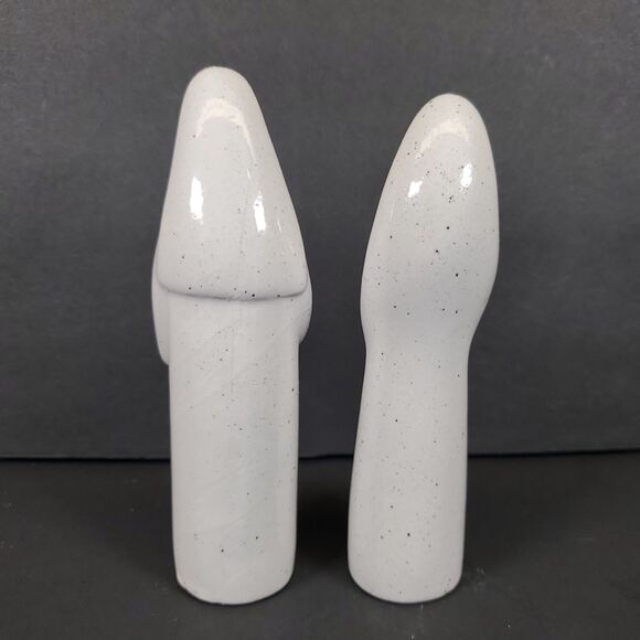 Minimalist Ceramic Nativity Set Joseph Mary Baby Jesus White Modern 6” Figures - Picture 3 of 4